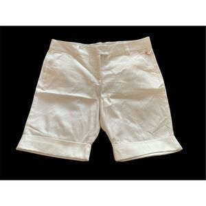The Limited White Cuffed  hino Shorts 14 NWT